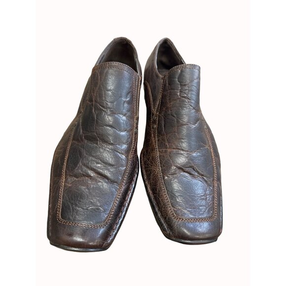 Stray Dog Phaser men’s brown leather slip dress shoes loafers 11.5 SKU 6647 main image 5